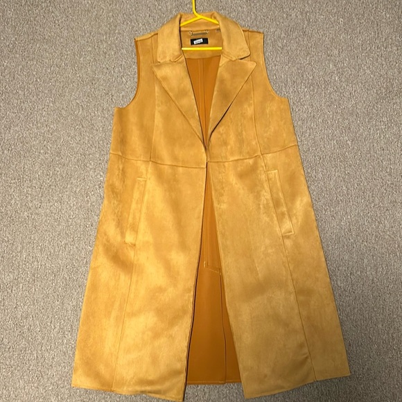 Faux Leather Mustard vest - Picture 1 of 1